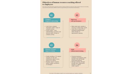 Human Resource Coaching Playbook Template