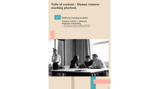 Human Resource Coaching Playbook Template