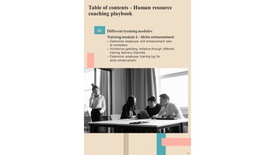 Human Resource Coaching Playbook Template