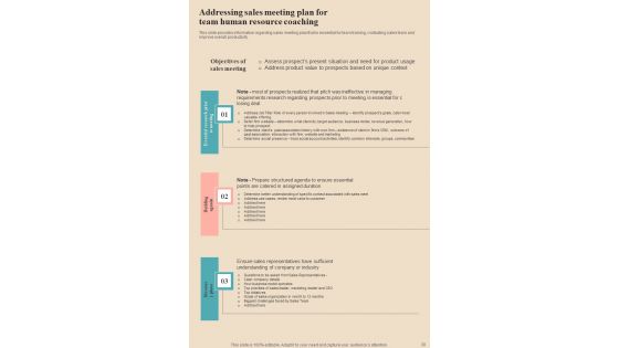 Human Resource Coaching Playbook Template