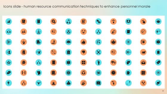 Human Resource Communication Techniques To Enhance Personnel Morale Ppt PowerPoint Presentation Complete With Slides