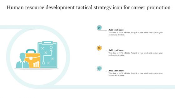 Human Resource Development Tactical Strategy Icon For Career Promotion Inspiration PDF Human Resource Development Tactical Strategy Icon For Career Promotion Inspiration PDF