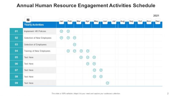 Human Resource Engagement Schedule Leadership Development Ppt PowerPoint Presentation Complete Deck With Slides