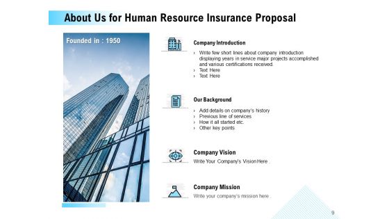 Human Resource Insurance Proposal Ppt PowerPoint Presentation Complete Deck With Slides