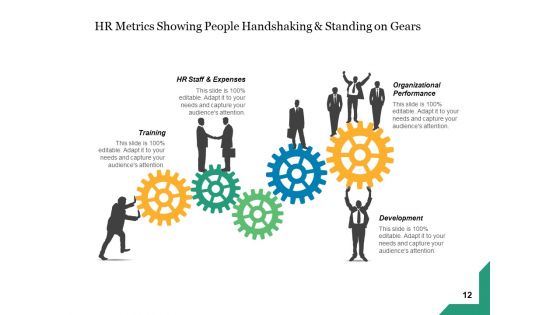 Human Resource Metrics Business Gear Ppt PowerPoint Presentation Complete Deck