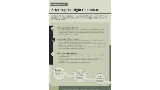 Human Resource Talent Recognition Guide Handbook