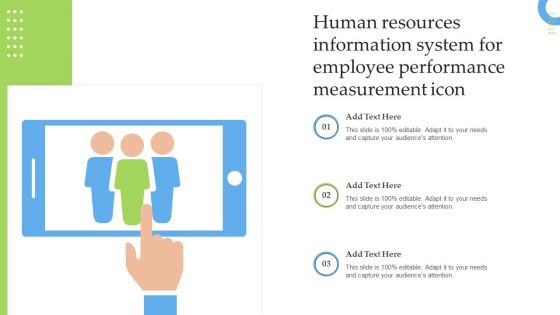 Human Resources Information System For Employee Performance Measurement Icon Infographics PDF