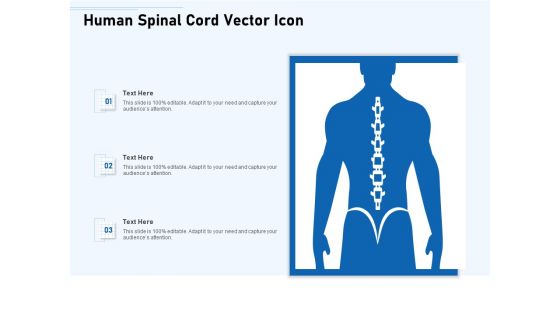 Human Spinal Cord Vector Icon Ppt PowerPoint Presentation Gallery Gridlines PDF