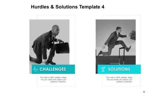 Hurdles And Solutions Ppt PowerPoint Presentation Complete Deck With Slides