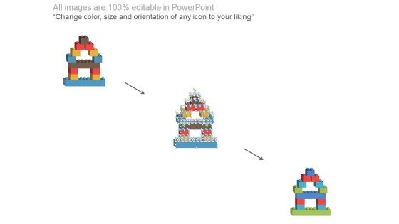 Hut Made Of Lego Blocks For Banking Solutions Powerpoint Slides