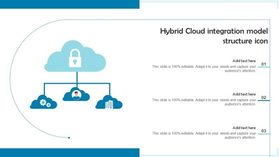Hybrid Cloud Integration Model Structure Icon Ppt Icon Background Images PDF