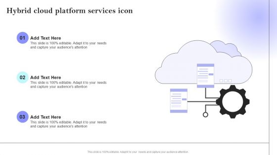 Hybrid Cloud Platform Services Icon Graphics PDF