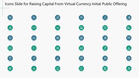 Icons Slide For Raising Capital From Virtual Currency Initial Public Offering Inspiration PDF