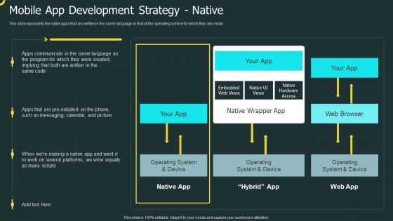 IOS Application Development Mobile App Development Strategy Native Sample PDF