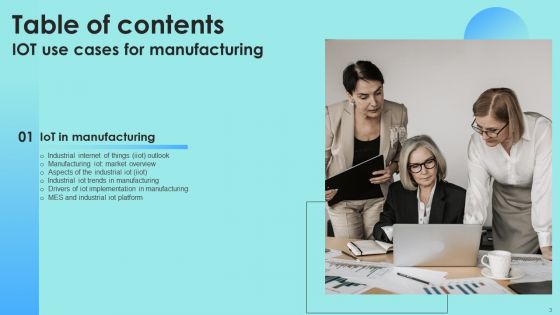 IOT Use Cases For Manufacturing Ppt PowerPoint Presentation Complete Deck With Slides