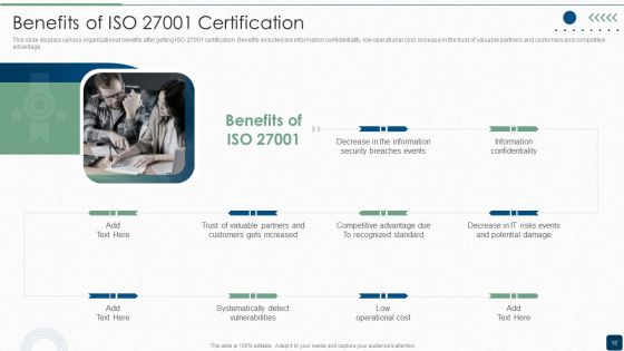 ISO 27001 Certification Procedure Ppt PowerPoint Presentation Complete Deck With Slides