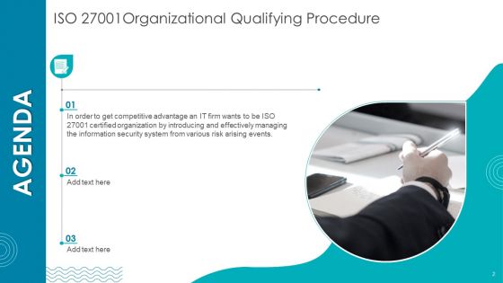 ISO 27001 Organizational Qualifying Procedure Ppt PowerPoint Presentation Complete Deck With Slides