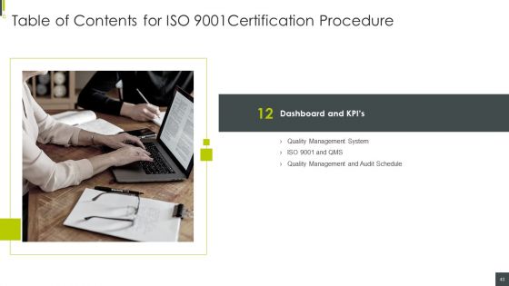 ISO 9001 Certification Procedure Ppt PowerPoint Presentation Complete With Slides