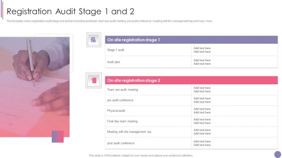 ISO 9001 Quality Assurance Software Accreditation Registration Audit Stage 1 And 2 Mockup PDF