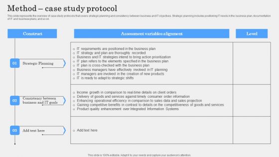 IT Alignment Phases In Business Method Case Study Protocol Template PDF IT Alignment Phases In Business Method Case Study Protocol Template PDF