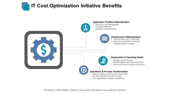 IT Cost Optimization Initiative Benefits Ppt PowerPoint Presentation Infographic Template Graphics