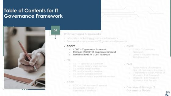 IT Governance Framework Ppt PowerPoint Presentation Complete Deck With Slides