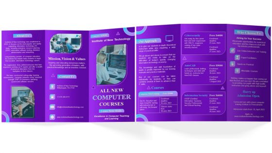 IT Institute Handout Trifold IT Institute Handout Trifold