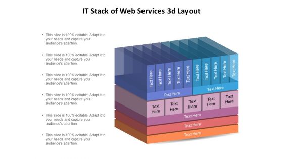 IT Stack Of Web Services 3D Layout Ppt PowerPoint Presentation Gallery Graphics Example PDF