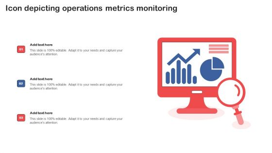 Icon Depicting Operations Metrics Monitoring Diagrams PDF