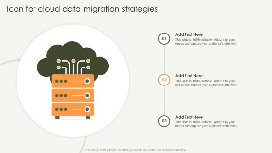 Icon For Cloud Data Migration Strategies Slides PDF Icon For Cloud Data Migration Strategies Slides PDF