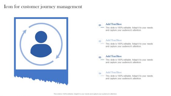 Icon For Customer Journey Management Ppt Model Grid PDF Icon For Customer Journey Management Ppt Model Grid PDF