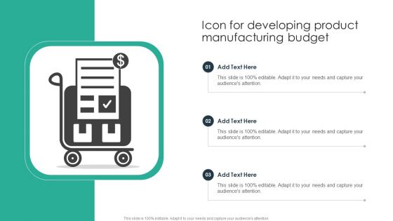 Icon For Developing Product Manufacturing Budget Professional PDF Icon For Developing Product Manufacturing Budget Professional PDF
