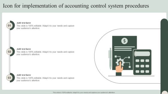 Icon For Implementation Of Accounting Control System Procedures Template PDF Icon For Implementation Of Accounting Control System Procedures Template PDF