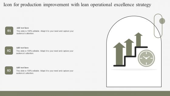 Icon For Production Improvement With Lean Operational Excellence Strategy Demonstration PDF Icon For Production Improvement With Lean Operational Excellence Strategy Demonstration PDF