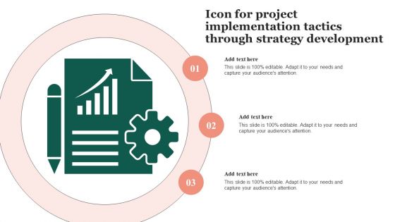 Icon For Project Implementation Tactics Through Strategy Development Professional PDF Icon For Project Implementation Tactics Through Strategy Development Professional PDF