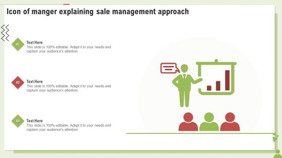 Icon Of Manger Explaining Sale Management Approach Ppt PowerPoint Presentation Infographic Template Professional PDF Icon Of Manger Explaining Sale Management Approach Ppt PowerPoint Presentation Infographic Template Professional PDF