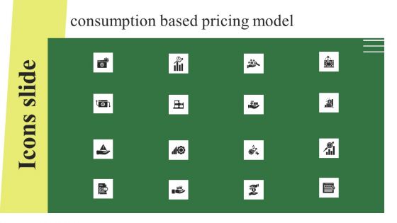 Icon Slide Consumption Based Pricing Model Background PDF Icon Slide Consumption Based Pricing Model Background PDF