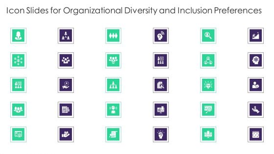 Icon Slides For Organizational Diversity And Inclusion Preferences Rules PDF Icon Slides For Organizational Diversity And Inclusion Preferences Rules PDF