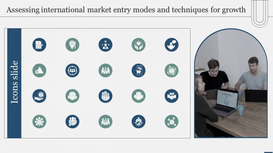 Icons Slide Assessing International Market Entry Modes And Techniques For Growth Structure PDF Icons Slide Assessing International Market Entry Modes And Techniques For Growth Structure PDF
