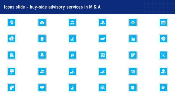 Icons Slide Buy Side Advisory Services In M And A Infographics PDF Icons Slide Buy Side Advisory Services In M And A Infographics PDF