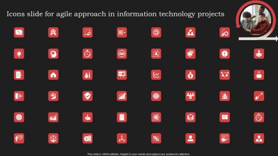 Icons Slide For Agile Approach In Information Technology Projects Elements PDF Icons Slide For Agile Approach In Information Technology Projects Elements PDF