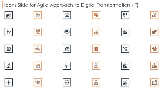 Icons Slide For Agile Approach To Digital Transformation IT Rules PDF