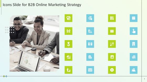 Icons Slide For B2B Online Marketing Strategy Topics PDF