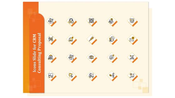 Icons Slide For CRM Consulting Proposal Ppt Portfolio