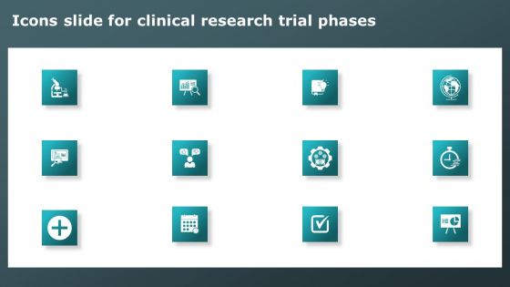 Icons Slide For Clinical Research Trial Phases Clipart PDF Icons Slide For Clinical Research Trial Phases Clipart PDF