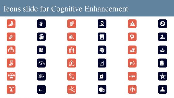 Icons Slide For Cognitive Enhancement Elements PDF