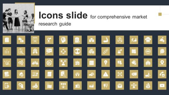 Icons Slide For Comprehensive Market Research Guide Ppt Infographic Template Professional PDF
