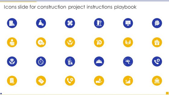Icons Slide For Construction Project Instructions Playbook Topics PDF Icons Slide For Construction Project Instructions Playbook Topics PDF