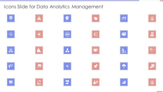 Icons Slide For Data Analytics Management Information PDF