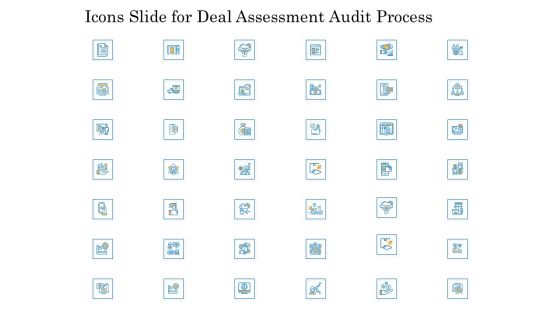 Icons Slide For Deal Assessment Audit Process Download PDF